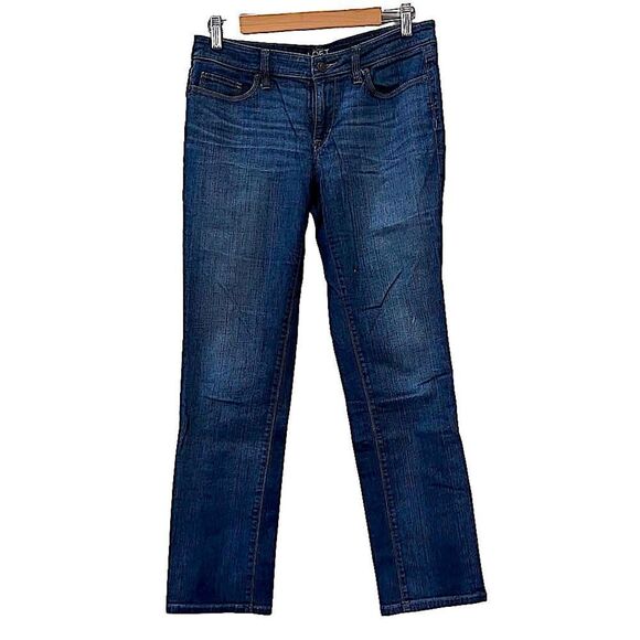Loft Modern Straight Jeans Dark Blue Women’s 28/6 - Picture 3 of 14